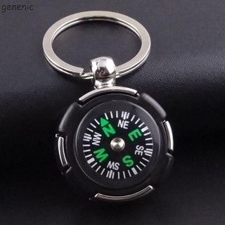 Genenic Mini La Bàn Cắm Trại Di Động Hoa Tiêu Ngoài Trời Carabiner Móc Khóa Thiết Bị Đi Dụng Cụ Sinh Tồn