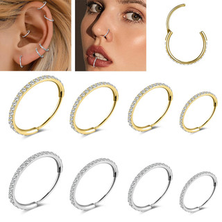  1pc 20G Mũi Nhẫn Xuyên Vách Ngăn Thép Không Gỉ Xuyên 6mm   8mm   10mm   12mm Liền Mạch Bông Tai Xoắn Ốc Sụn Xuyên Bông Tai Nữ 