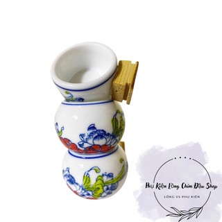 Cóng đựng thức ăn cho chim cóng sứ chào mào tai triện giá rẻ