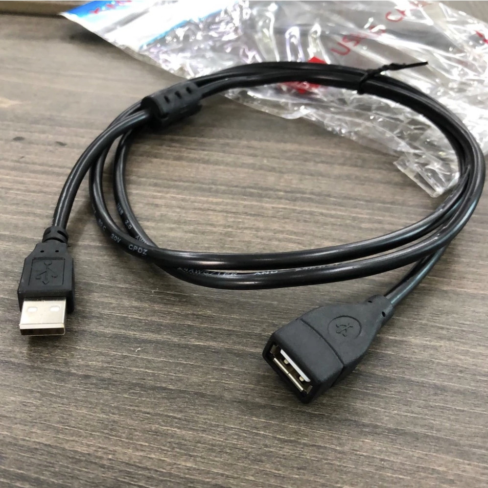 Cáp nối dài USB 1M 3M đen có chống nhiễu Dây Nối Dài Cổng Usb Chất Lượng cao