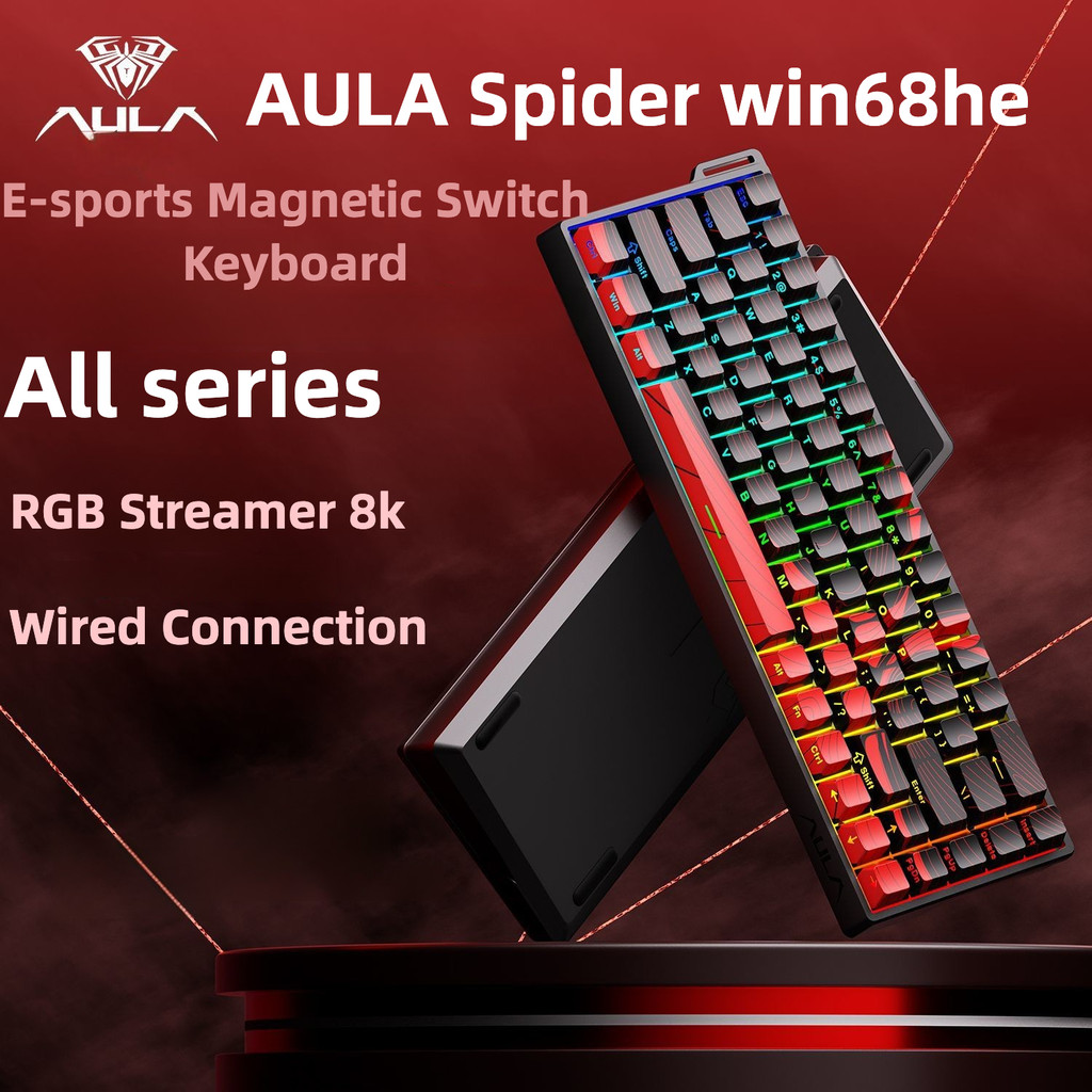 Bàn phím chuyển đổi từ tính AULA WiN60 / 68HE RT Gaming Kết nối có dây tùy chỉnh Tỷ lệ trả lại Bàn p