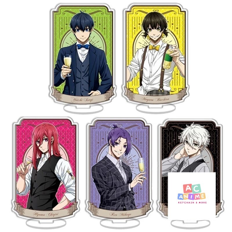 Mô hình Standee Blue Lock Isagi Nagi Meguru Chigiri Reo Sae Itoshi Rin Baro 25 Phụ kiện trang trí để