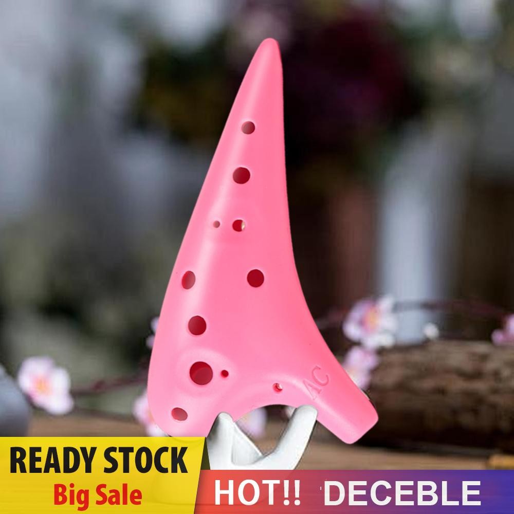 Nhạc cụ Alto C Ocarina 12 lỗ Ý tưởng quà tặng Giáng sinh bằng nhựa Ocarina [deceble.vn]
