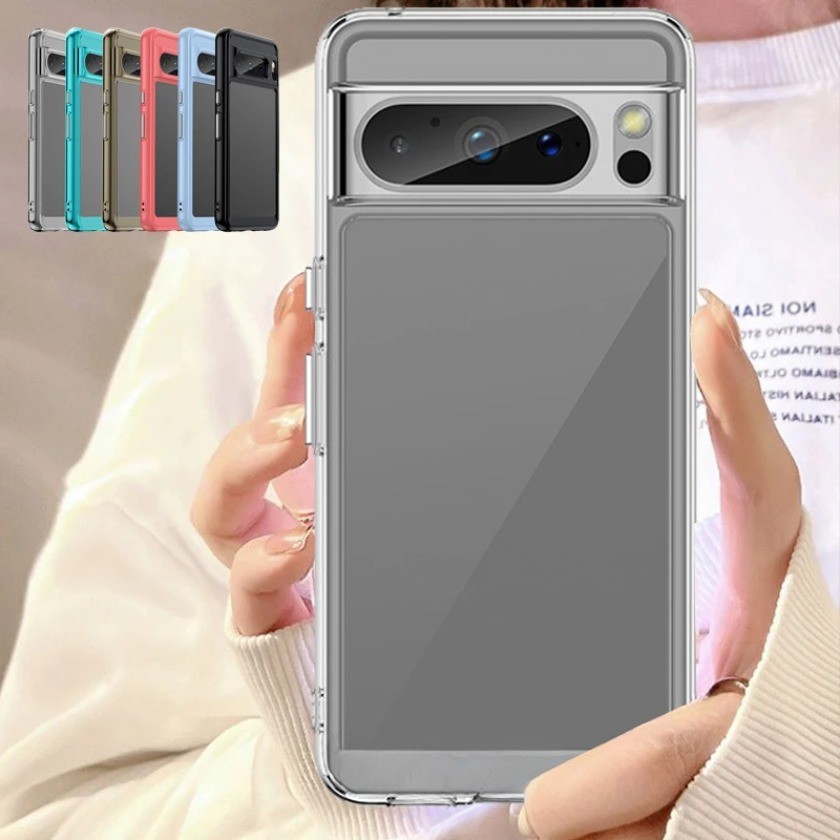 Dành Cho Google Pixel 8 Pro Ốp Lưng Google Pixel 8 7 Pro 7A 6A Capas Chống Sốc Trong Suốt Màu Fundas