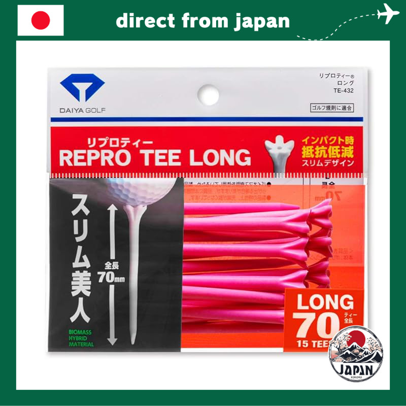 Daiya Golf Golf Tee Repro Tee Long Pink TE-432