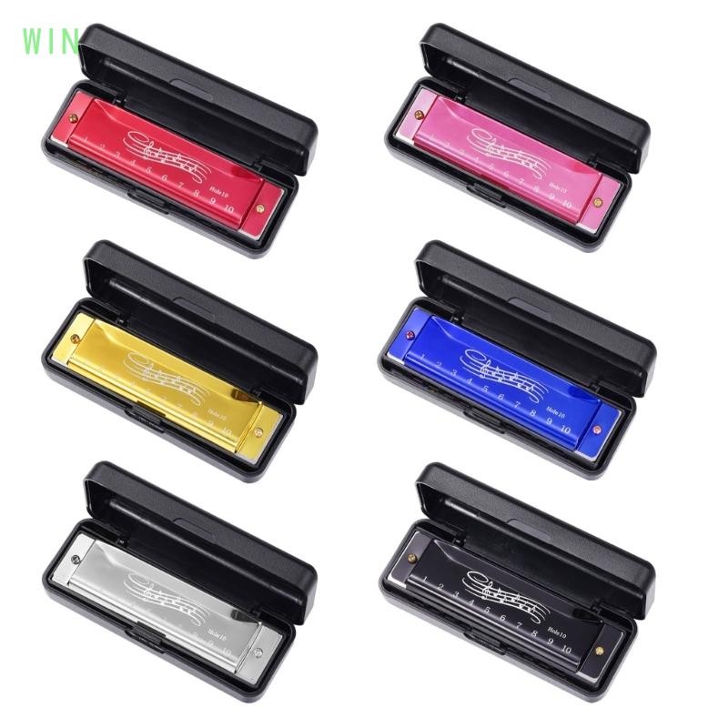 10 Holes 20 Tones Key of C Chromatic Harmonica Set, Mouth Organ and Professional