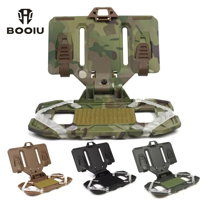 BOOIU Chiến Thuật Molle Gấp Điều Hướng Ban CS Quân Sự Airsoft Bảng Molle Tàu Sân Bay Ban Điện Thoại 