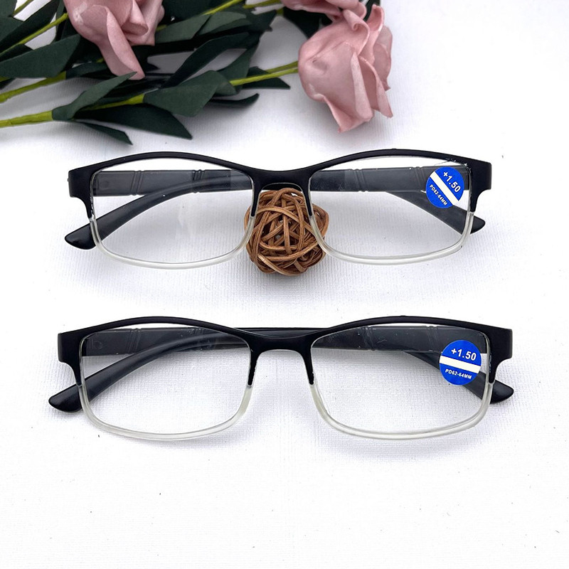 Classic Business Eyeglasses Anti Radiation Metal Square Frame Fashion Eyewear Men