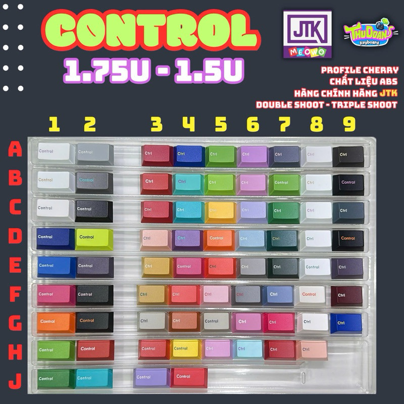 Keycap JTK | CTRL CONTROL 1.5u & 1.75u r4 | Keycap lẻ | Mod JTK | Hàng grab | Double shoot | Chính h