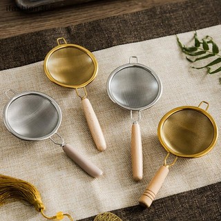 [Ifashion365] Tay cầm Máy lọc trà có thể tái sử dụng Thép không gỉ Lưới rò rỉ mịn Sàng lá trà Bộ lọc cà phê Phụ kiện ấm trà VN