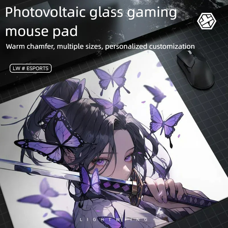 [Tùy chỉnh] Miếng lót chuột thủy tinh quang điện Trò chơi csgo Gaming fps Bàn phím kính cường lực Bà