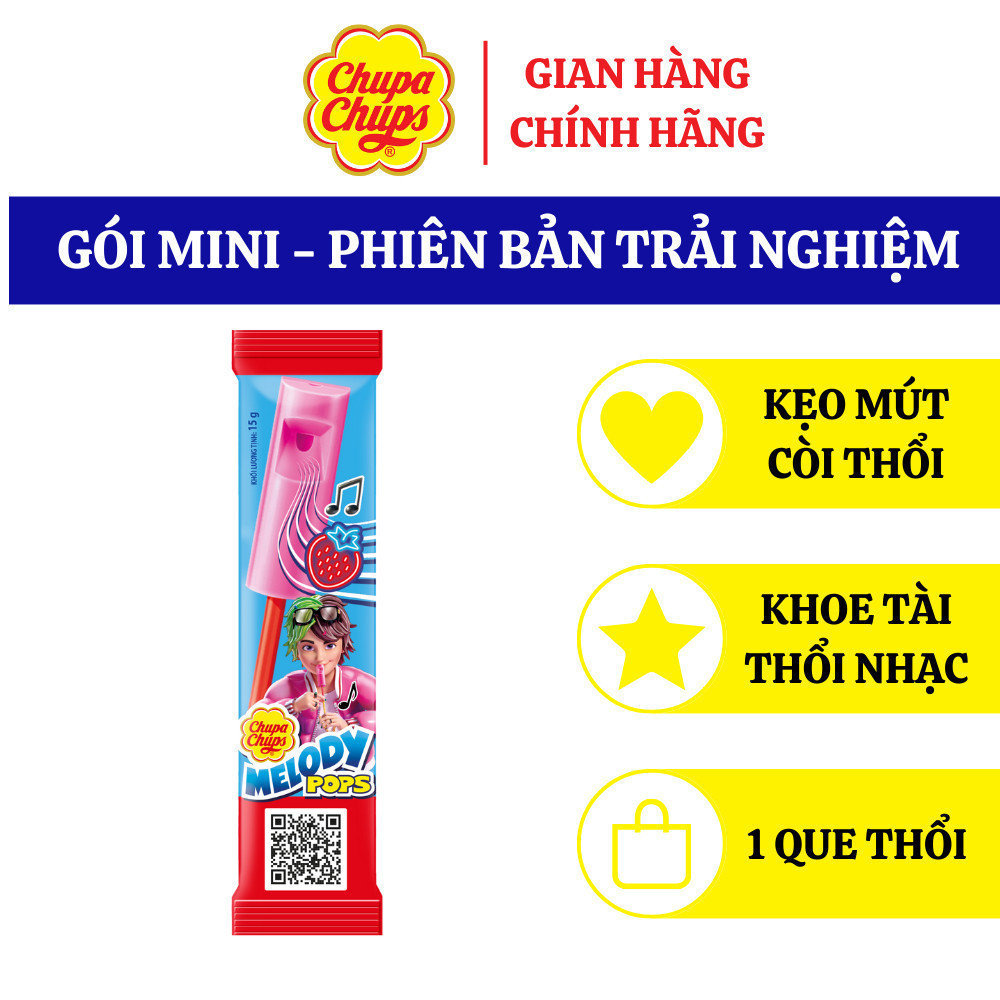 [Phiên bản trải nghiệm] Kẹo mút Còi Thổi Chupa Chups Melody Pop (1 que)