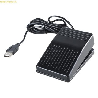 Fol Plastic USB Single Foot Control Action Switch Pedal Driver cho HID cho Keyb