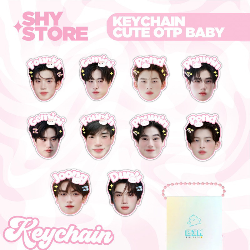 MÓC KHOÁ CUTE OTP - GEMINIFOURTH, PONDPHUWIN, JOONGDUNK | SHYSTORE-Bin