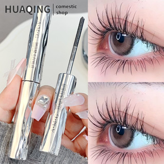Mascara mi ống thép nhỏ - Trang điểm mi mắt - Mascara sợi siêu mịn 4D - Tác dụng tự nhiên, có thể giặt được, lâu trôi - Volumizing, Kéo dài, uốn cong, nâng hiệu ứng