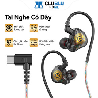 Tai Nghe Có Dây Type-C Gaming KG02 Nhét Tai Có Mic Âm Bass Cực Chất Thể Thao Đàm Thoại Stereo