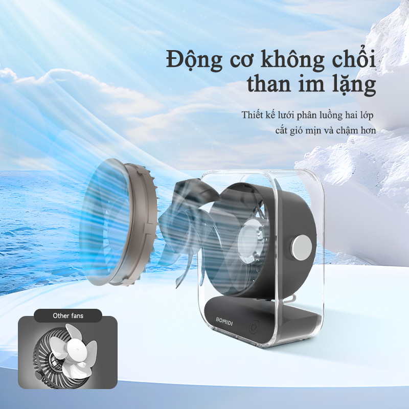 【 Hàng Mới】Quạt Để Bàn Bomidi DF03 Quạt Tốc Độ Cao Để Bàn 100 Tốc Độ Màn Hình Kỹ Thuật. | BigBuy360 - bigbuy360.vn