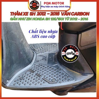 Thảm Để Chân Sh 2012 - 2016, Sh 125/150i Vân Carbon Chính Hãng Aristar. Thảm Sh 2012 - 2016