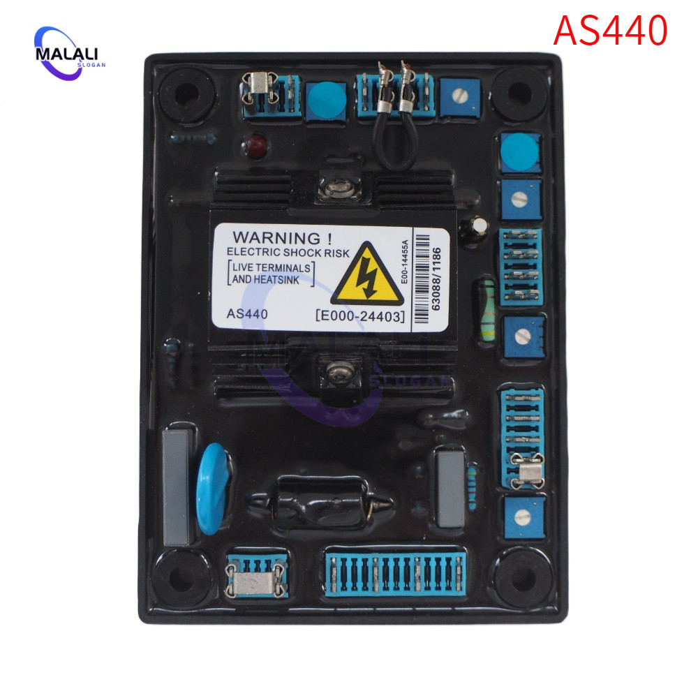 Máy phát điện AS440 Bộ điều chỉnh điện áp tự động Đầu vào AC 190-264V 4A Động cơ AVR Bộ điều chỉnh đ