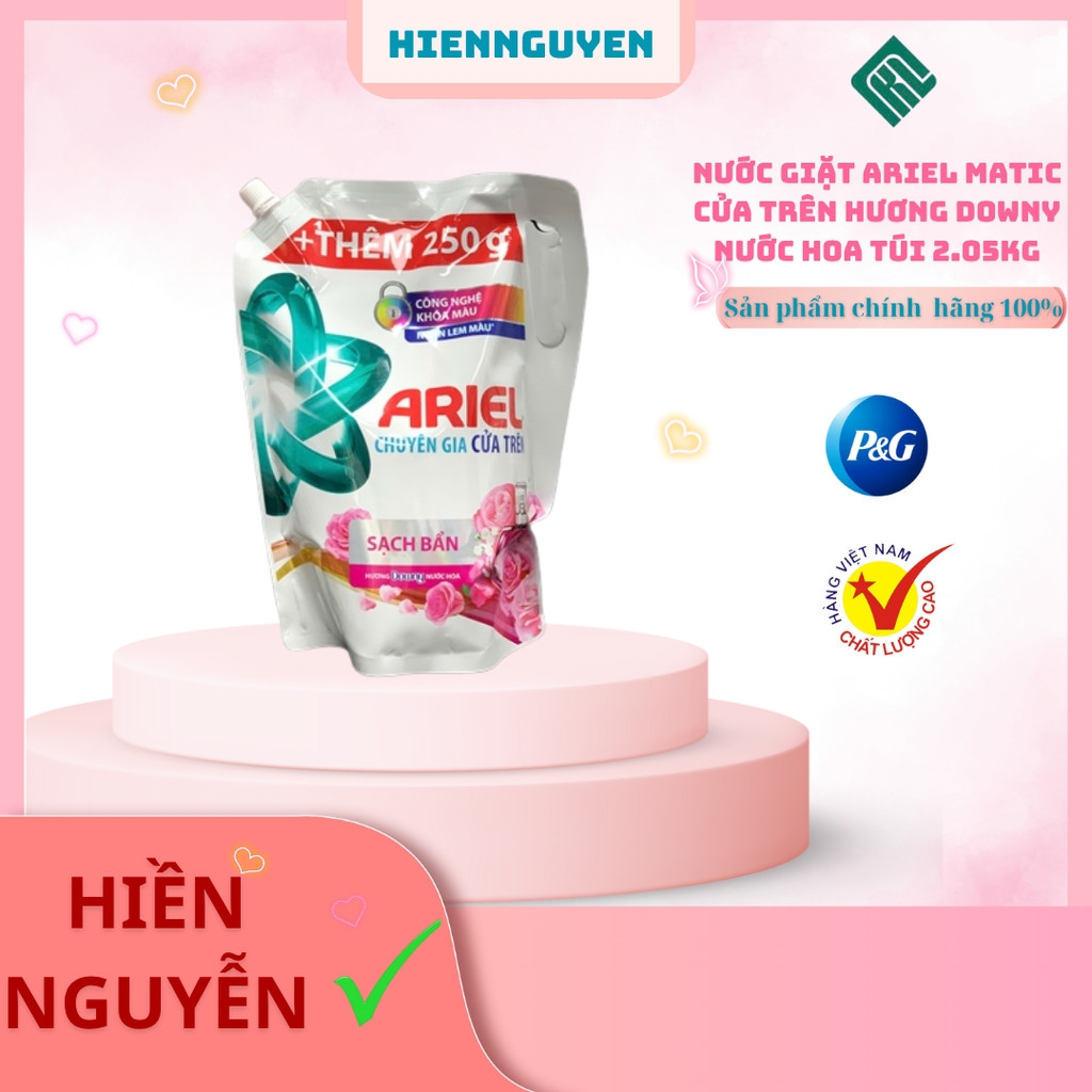 Nước giặt Ariel matic Cửa Trên hương Downy Nước Hoa túi 2.05kg