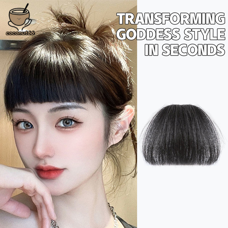 Tóc mái tự nhiên Tóc mái giả nữ Tóc mái thẳng Tóc giả giả Tóc giả giả