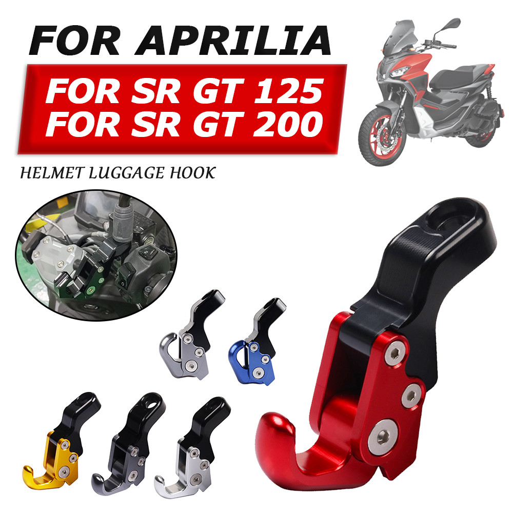 Cho Aprilia SRGT200/SR GT 200 125 SR200 GT 2023 Phụ Kiện Xe Máy: Giá Đỡ Mũ Bảo Hiểm, Móc Hành Lý, Tú