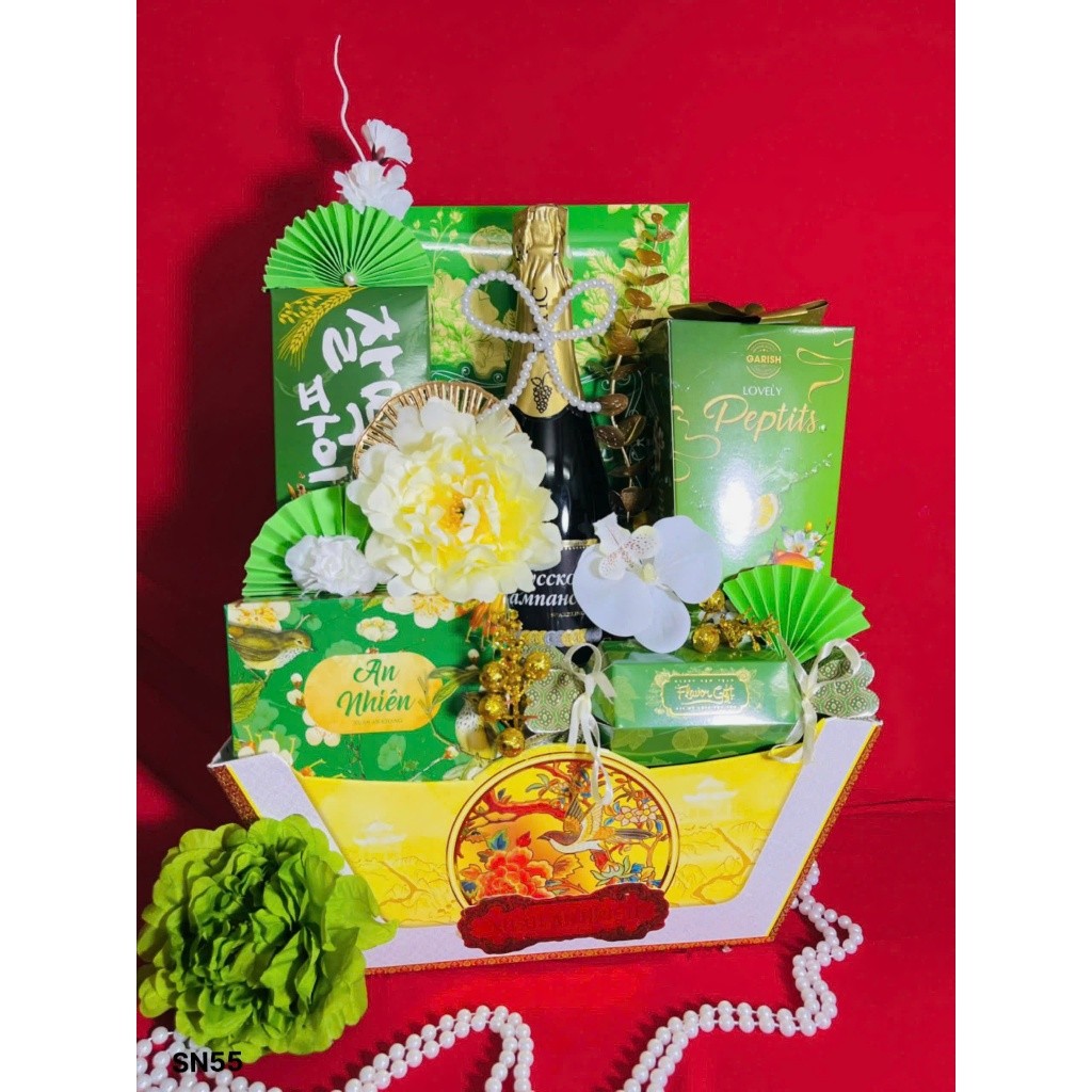 Set giỏ quà biếu tặng Lễ Tết Tài Lộc Như Ý SN55