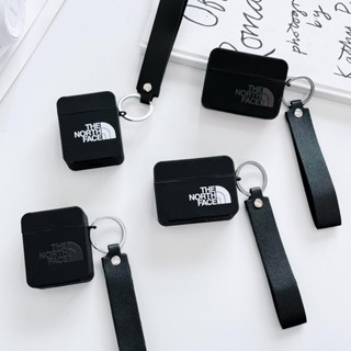 THE NORTH FACE Tpu Vuông Phong Cách Mặt Bắc CHO AIRPODS 4 PRO2 1 / 2 / 3 Tai Nghe Bluetooth Phụ Kiện Vỏ Bảo Vệ Vỏ Mềm