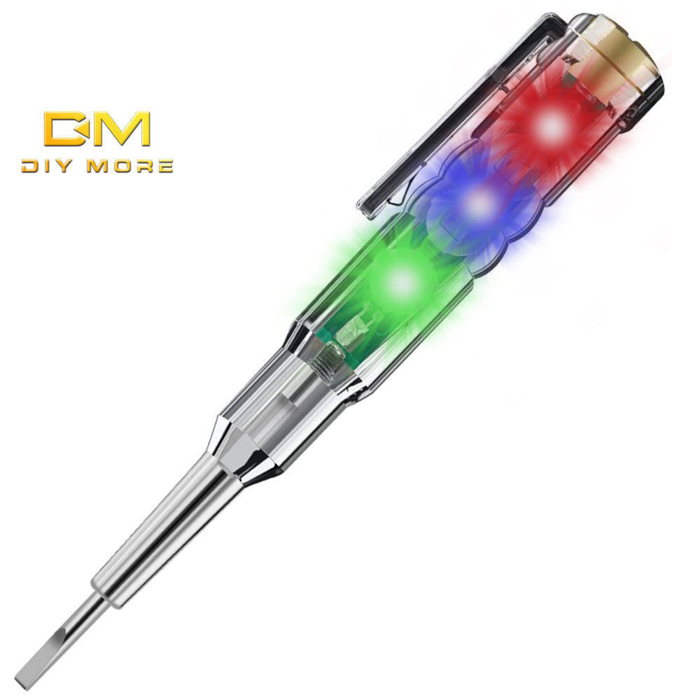 DIYMORE 5 CÁI / 10 CÁI DIYMORE DM17 AC24-250V Bút Thử Điện Diy Có Rãnh 3.5mm Độ Sáng Cao