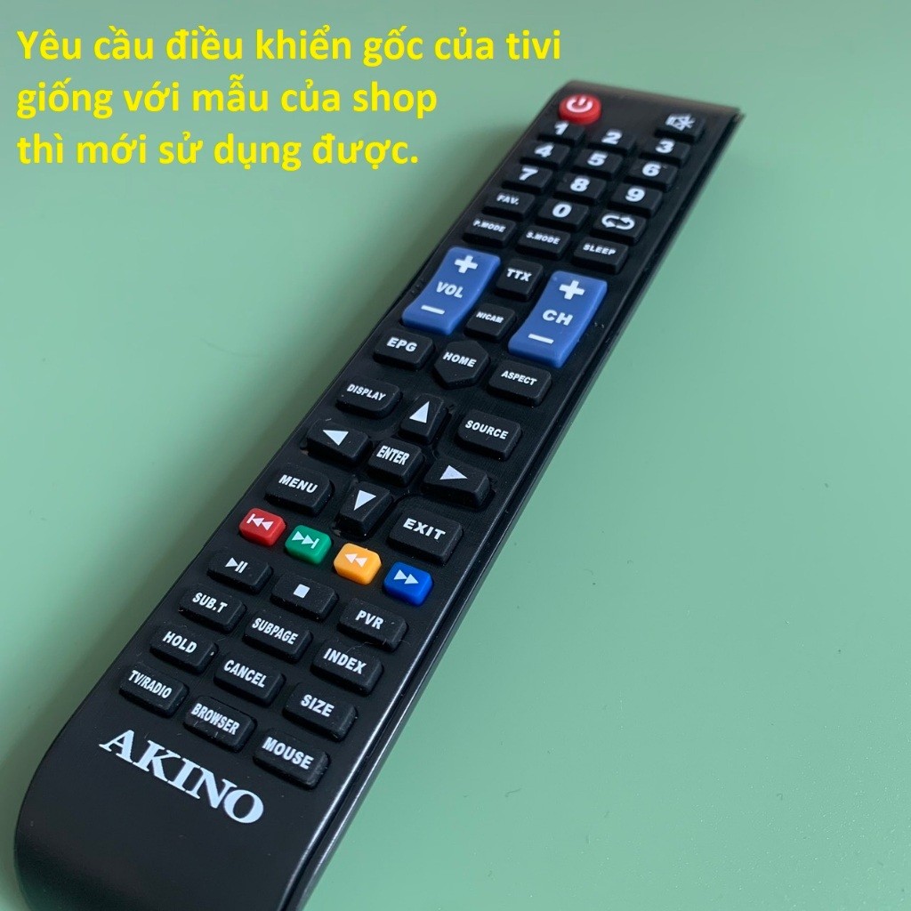 Khiển tivi Akino chính hãng theo TV các dòng LCD 24in đến 65inh, remote akino tv PA-32TDB - Hàng mới