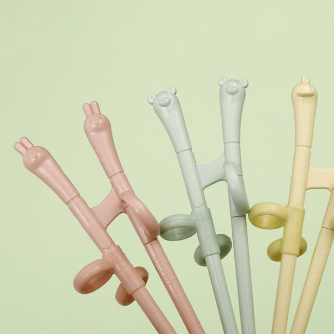 [EDISON] Bộ 2 đôi đũa tập ăn - tập gắp Edison Mini cho bé từ 18 tháng tuổi