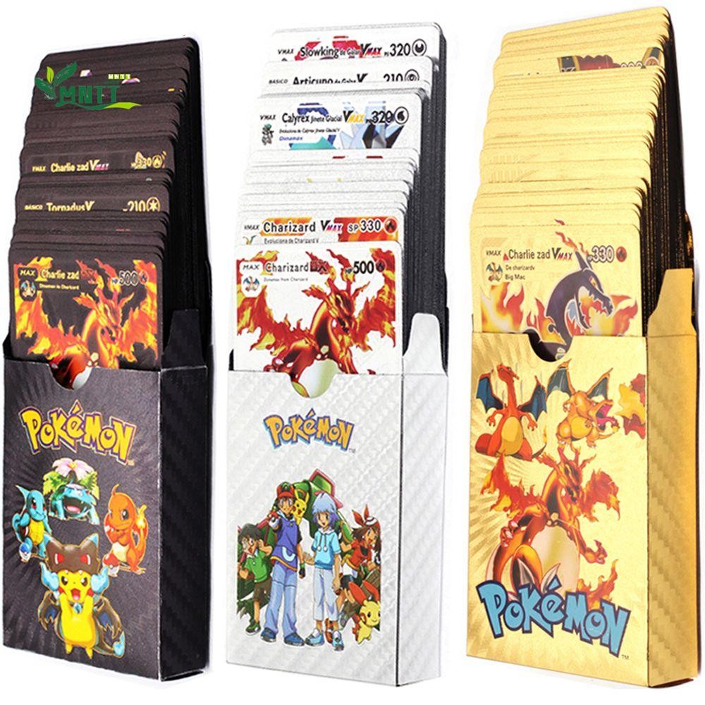 Mntt Pokemon Golden Cards Tây Ban Nha / Tiếng Anh Vmax PIKACHU Pet Sprite Card