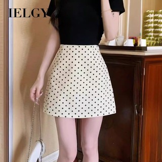 Váy chấm bi IELGY Váy hông lưng cao đi lại dành cho nữ [Có lớp lót]