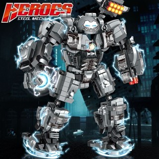 Tương thích với khối xây dựng Lego Iron Man Robot chiến tranh bọc thép chống con người Mecha Đồ chơi giáo dục lắp ráp Quà tặng sinh nhật 12.22
