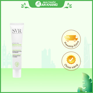  Gel SVR Sebiaclear Active Gel giảm mụn mờ vết thâm giảm bóng nhờn tuýp 40ml 
