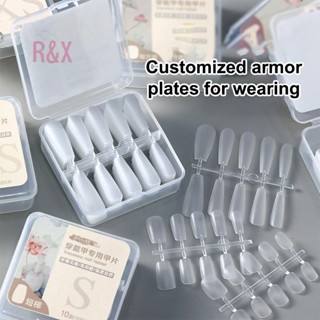 < & X < 100 Cái / hộp Móng Tay Giả Bấm Vào Móng Tay Quan Tài Móng Tay Nhân Tạo Rõ Ràng Đầu Móng Tay Giả Để Nối Dài Dụng Cụ Làm Móng Tay Mới