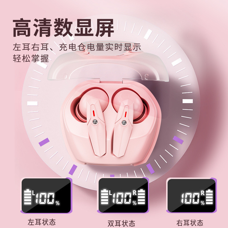 Màn hình pin trong tai Tuổi thọ pin dài với tai nghe Bluetooth không dây ENC khử tiếng ồn J09