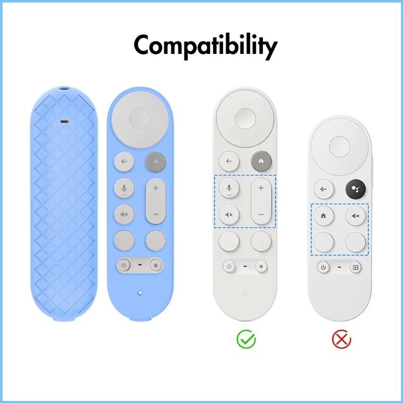 EZ Silicone Remote Case cho TV Streamer 4K 2024 Vỏ từ xa Độ bền Vỏ bảo vệ An toàn Giá đỡ có dây buộc
