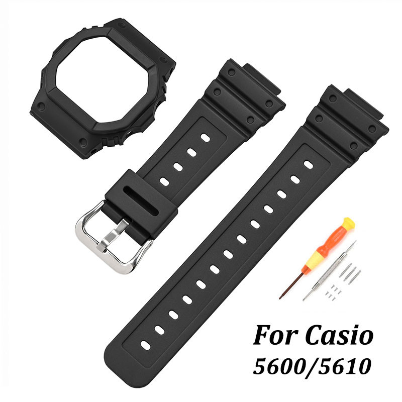 Dây đeo đồng hồ TPU cho dây đeo đồng hồ kỹ thuật số Casio G-Shock DW-5600E DW-5000 DW5600HR GW-M5610
