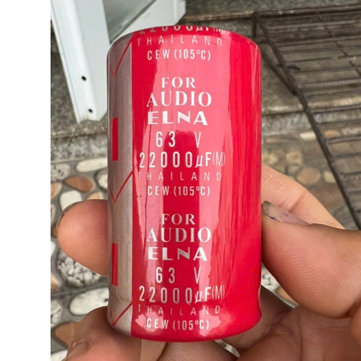 Tụ audio ELNA 22000uf 63V chuyên dùng cho âm thanh, Chất lượng cao 35x60
