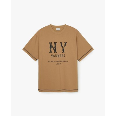 MLB - Áo thun unisex cổ tròn tay ngắn Basic Coopers_3ATSB1153-50CAL