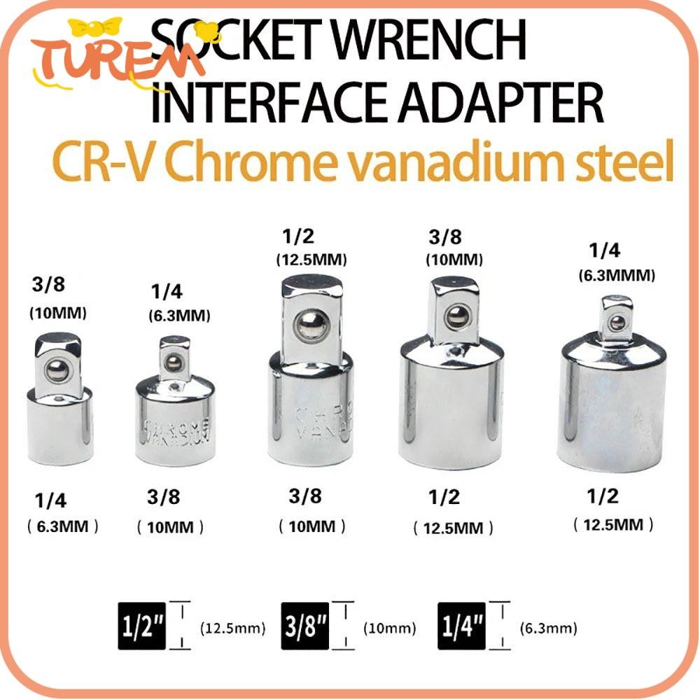 Turem 1 Cái Tay Cờ Lê Ratchet, Bộ Chuyển Đổi Cờ Lê 1 / 4 3 / 8 1 / 2 Inch, Bộ Chuyển Đổi Cờ Lê Nữ Sa