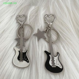 Ziyulin Y2k Guitar Trái Tim Tình Yêu Ngôi Sao Móc Chìa Khóa Cho Nữ Ngọt Ngào Thoáng Mát Xu Hướng Thời Trang Mặt Dây Chuyền Vintage Thẩm Mỹ Phụ Kiện Quà Tặng VN Mới