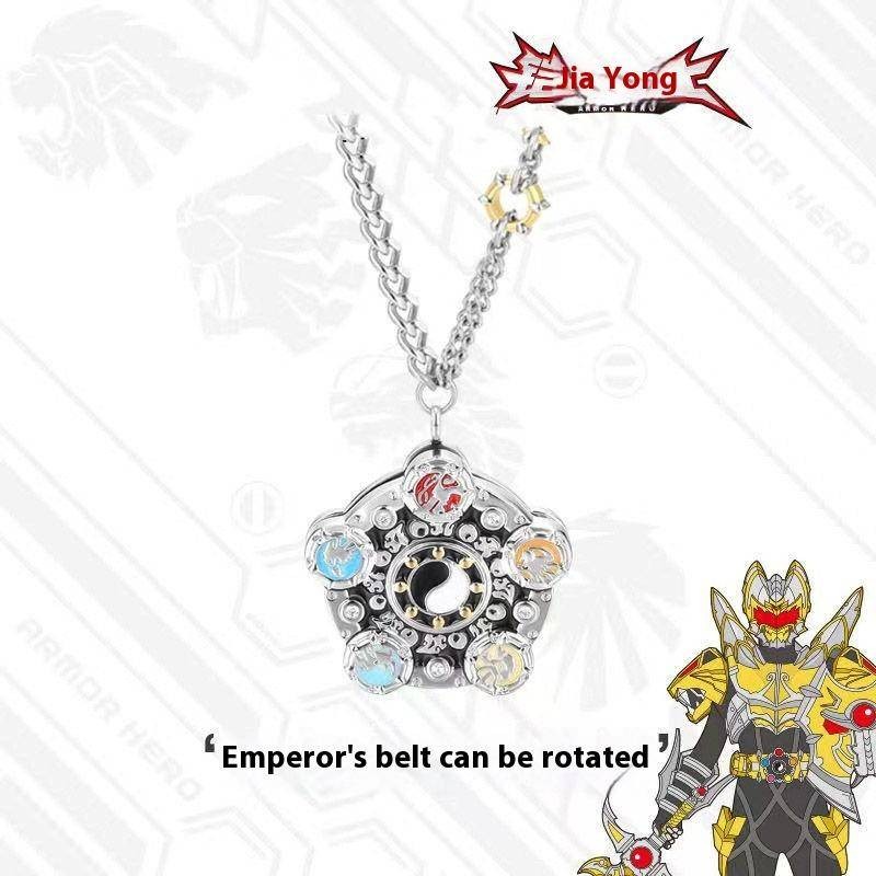 [Armor Warrior] Emperor Five Elements Armor Xoay Mặt Dây Chuyền Vòng Cổ Nam Đẹp Trai Quà Tặng Sinh N