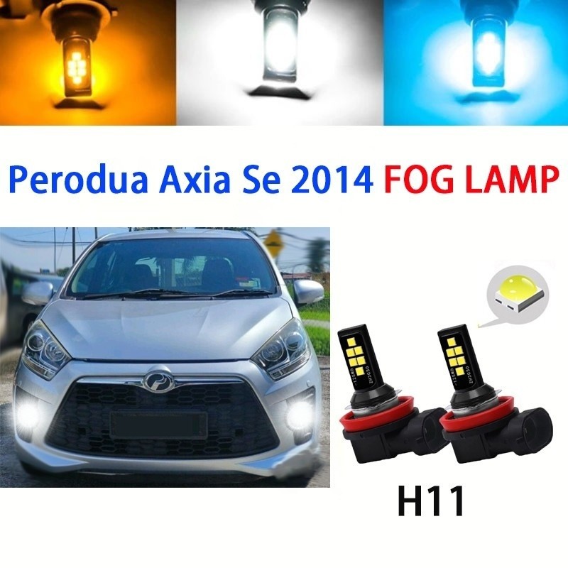 Perodua Axia se đèn sương mù Bóng đèn LED H11 LED sương mù đèn chiếu sáng xe thể thao Đèn LED cho Be