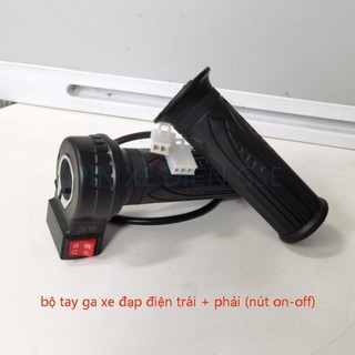 combo 2 chiếc TAY GA XE ĐẠP ĐIỆN ĐA CHỨC NĂNG trái+phải(không nút,nút 123,nút on/off,nút 123 và on/off,nút đề)