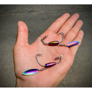 Lưỡi Móc Mồi Mềm AR15 Chì Đồng - Chì Mạ Titan, Thép Không Gỉ- Lưỡi Câu Lure, Lưỡi Câu Cá Lóc, Cá Chẽm tryfishing