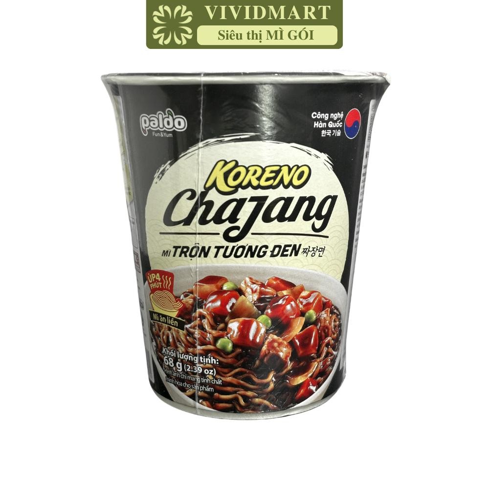 [LY LẺ] - PALDO - Mì ly trộn Koreno Chajang tương đen, Mì trộn Koreno Chajang, Mì ly trộn Koreno Cha
