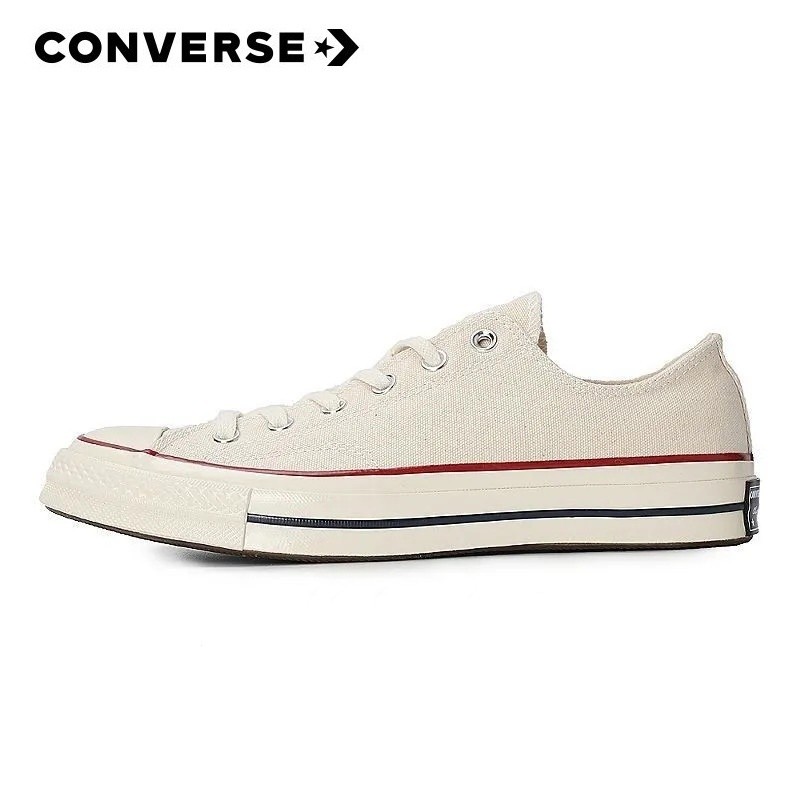 Converse1970S Giày vải nam nữ cổ thấp Giày đôi màu be tiêu chuẩn Samsung giày thể thao thông thường 
