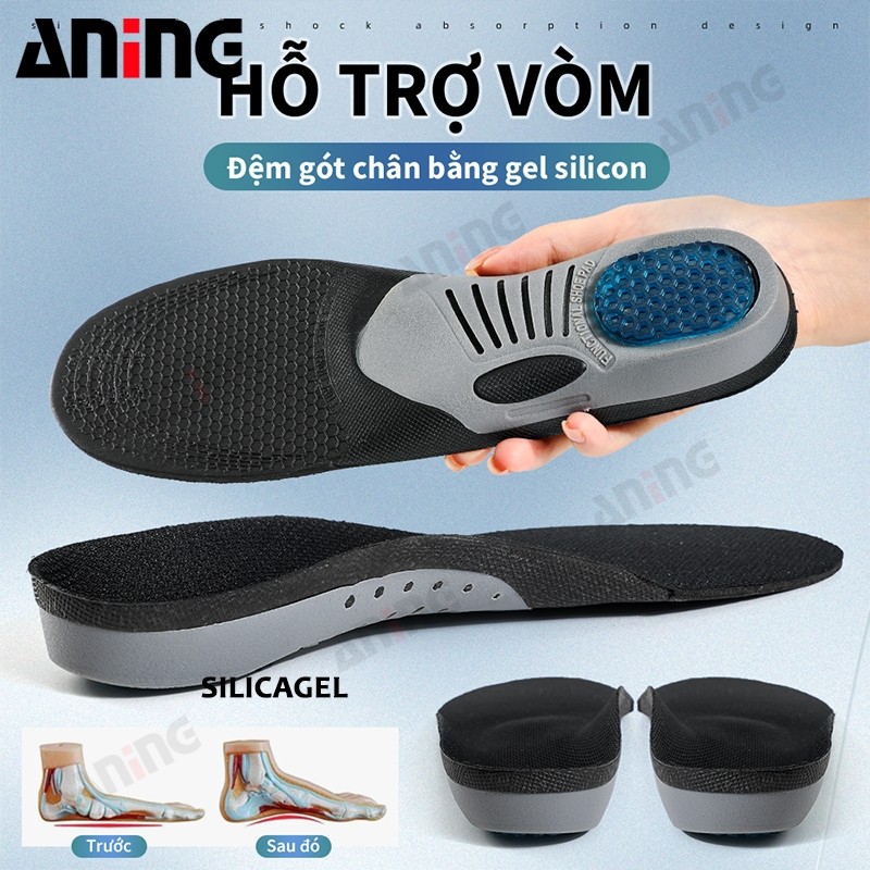 Miếng Lót Giày VISIBLE - AIR Cao Cấp cao su non Hỗ trợ vòm chống sốc Êm Chân cho Giày Thể Thao Nam N
